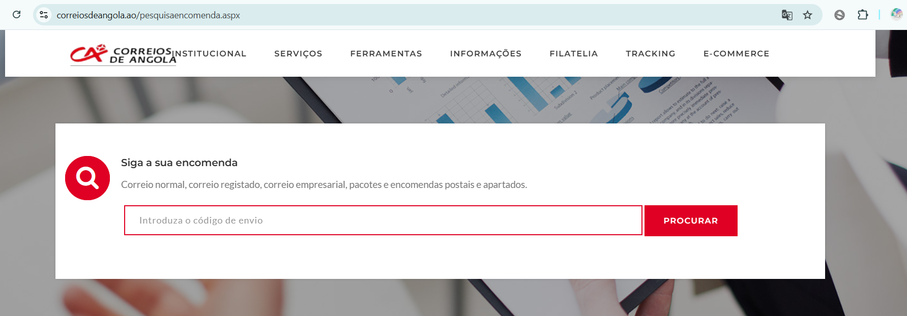 Correios de Angola Tracking